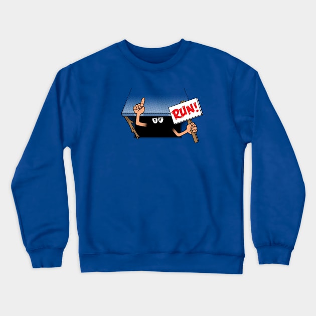 RUN Crewneck Sweatshirt by TrulyMadlyGeekly